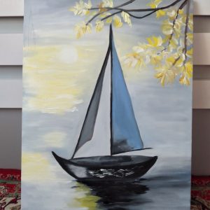 تابلوی قایق