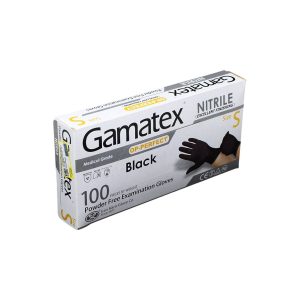 دستکش نیتریل مشکی گاماتکس